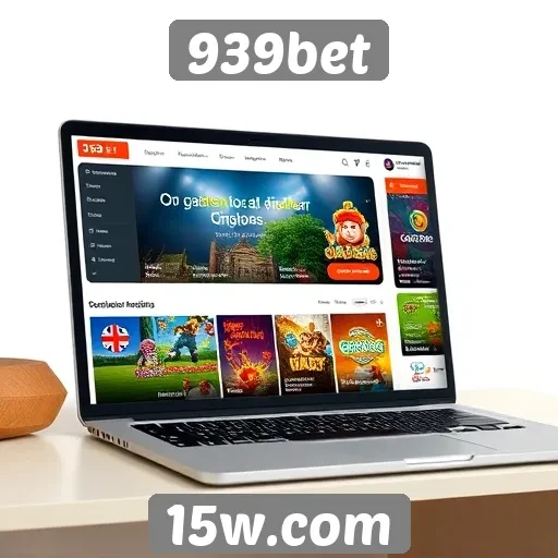 Interface do site 939bet é amigável e intuitiva